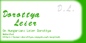 dorottya leier business card